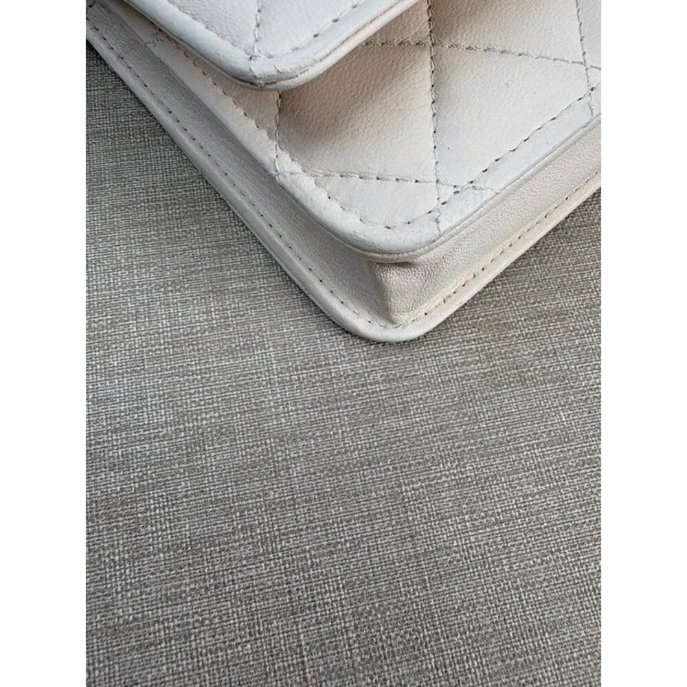 CHANEL white bag poshmark